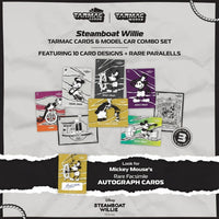 (PRE-ORDER) Toyota Sprinter Trueno AE86 Widebody Jon Sibal Mickey & Friends Steamboat Willie Cards Combo Tarmac Works 1/64 T64G-060-STEAM