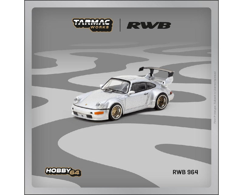 Tarmac Works 1:64 RWB 964 Silver Hobby64 1/64 scale T64-037-SL