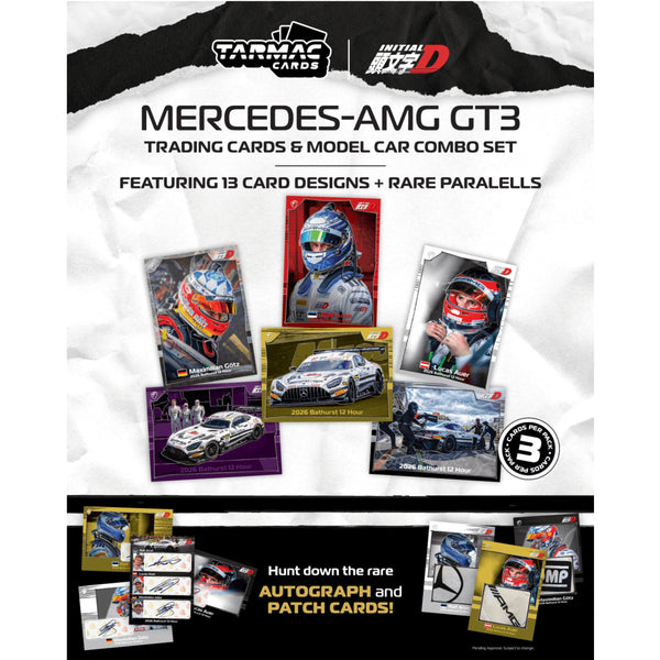 (PRE-ORDER) Mercedes-AMG GT3 Bathurst 12h 2026 Craft-Bamboo Racing Trading Cards Combo Tarmac Works 1/64 T64-062-26BH77