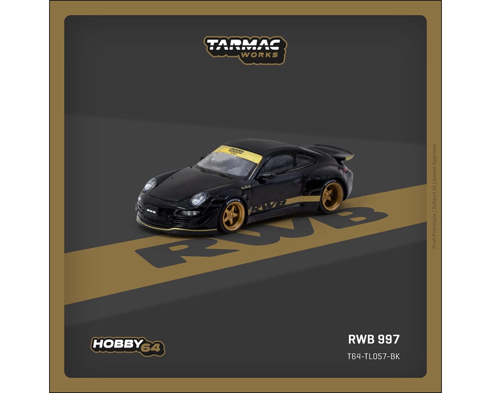 TarmacWorks　ターマックワークス　Old＆New 997 RWB　黒 Tarmac Works 1:64 RWB 997 Black 1:64 scale – Hanz Driven