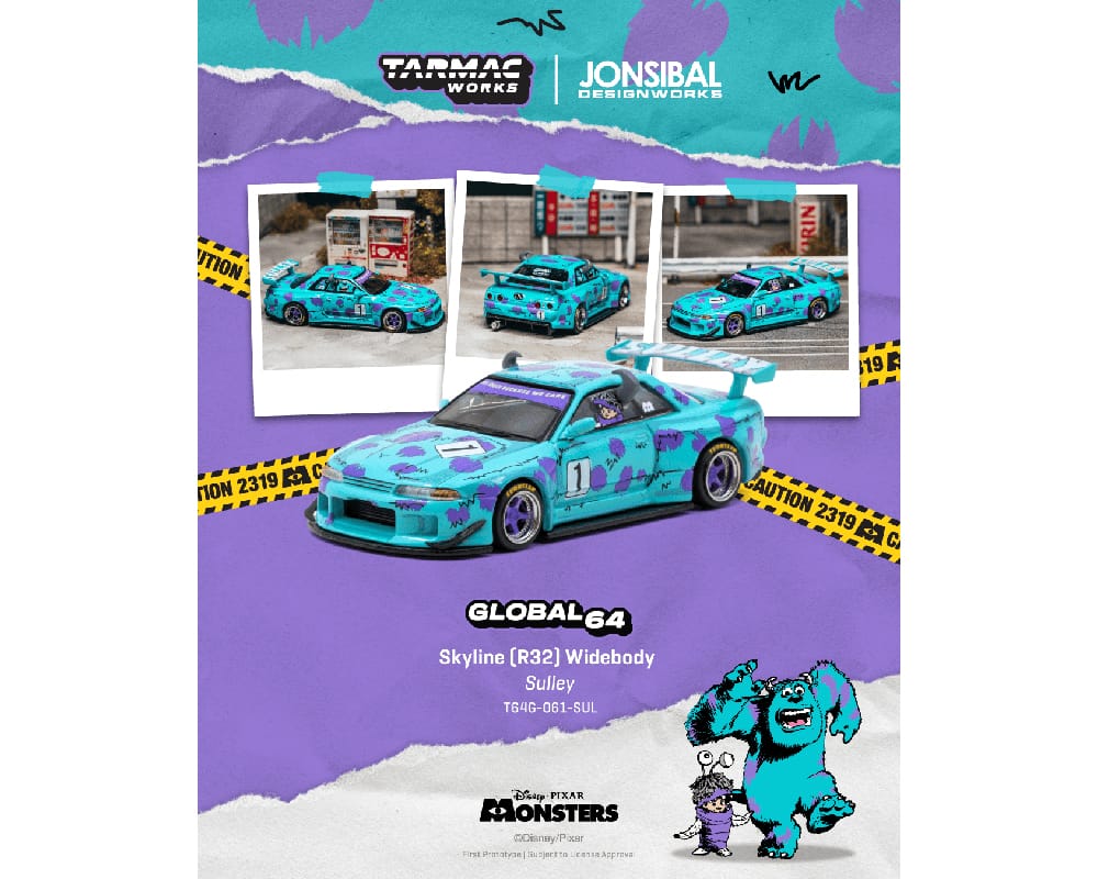 Sulley Nissan Skyline R32 1/64 Tarmac Works | Hanz Driven T64G-061-SUL