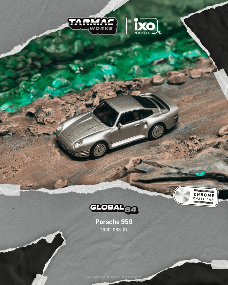(pre-order) Porsche 959 Silver Tarmac Works T64G-068-SL