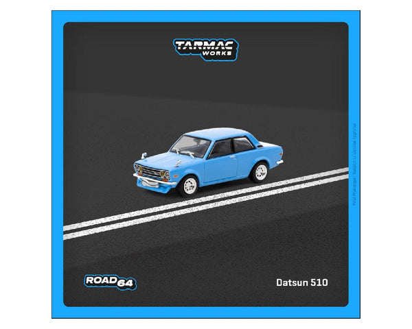 Datsun Bluebird 510 Datsun 510 Light Blue Hobby64 1/64 scale