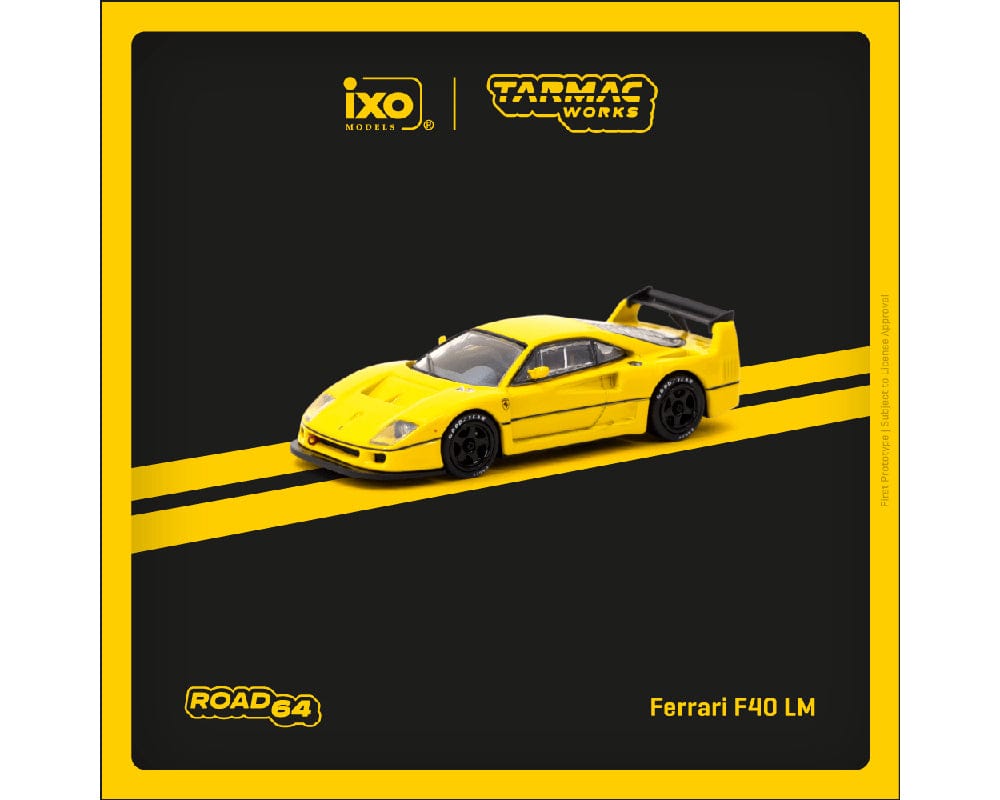 Ferrari F40 LM  Yellow Road64 Tarmac Works 1/64 T64R-075-YL