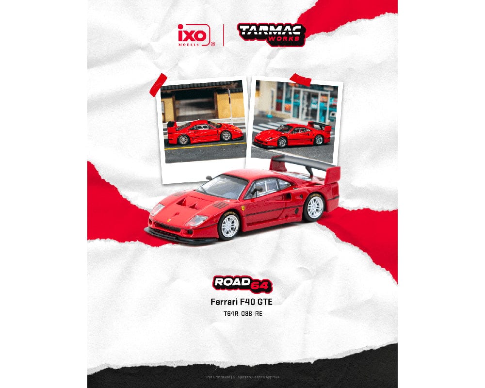 Pre-order) Ferrari F40 GTE Red Hobby64 Tarmac Works – Hanz Driven