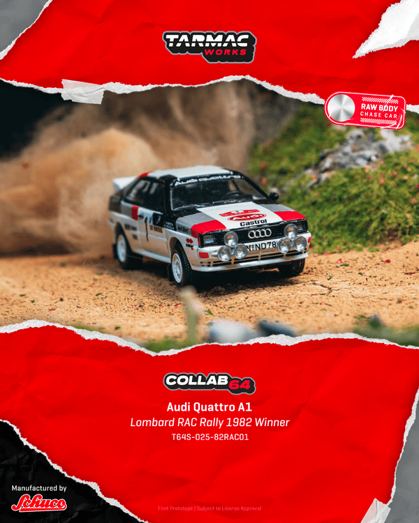 Audi Quattro A1 Lombard RAC Rally 1982 #1 Winner Tarmac Works Collab64