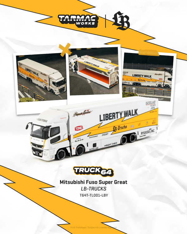 Mitsubishi Fuso Super Great LB-Trucks Liberty Walk Tarmac Works 1:64