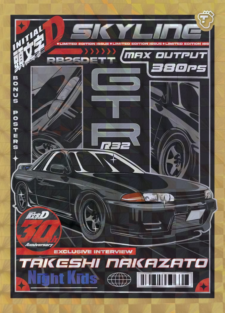 Tarmac Cards Initial D Collection Vol.01 30th Anniversary - Hobby BOX with 5 packs TC-IDC-H01