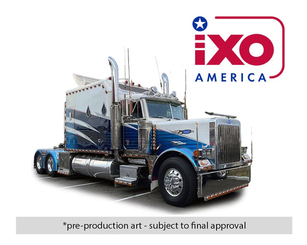 Peterbilt 379 with Sleeper – Blue White IXO Models 1:64 scale