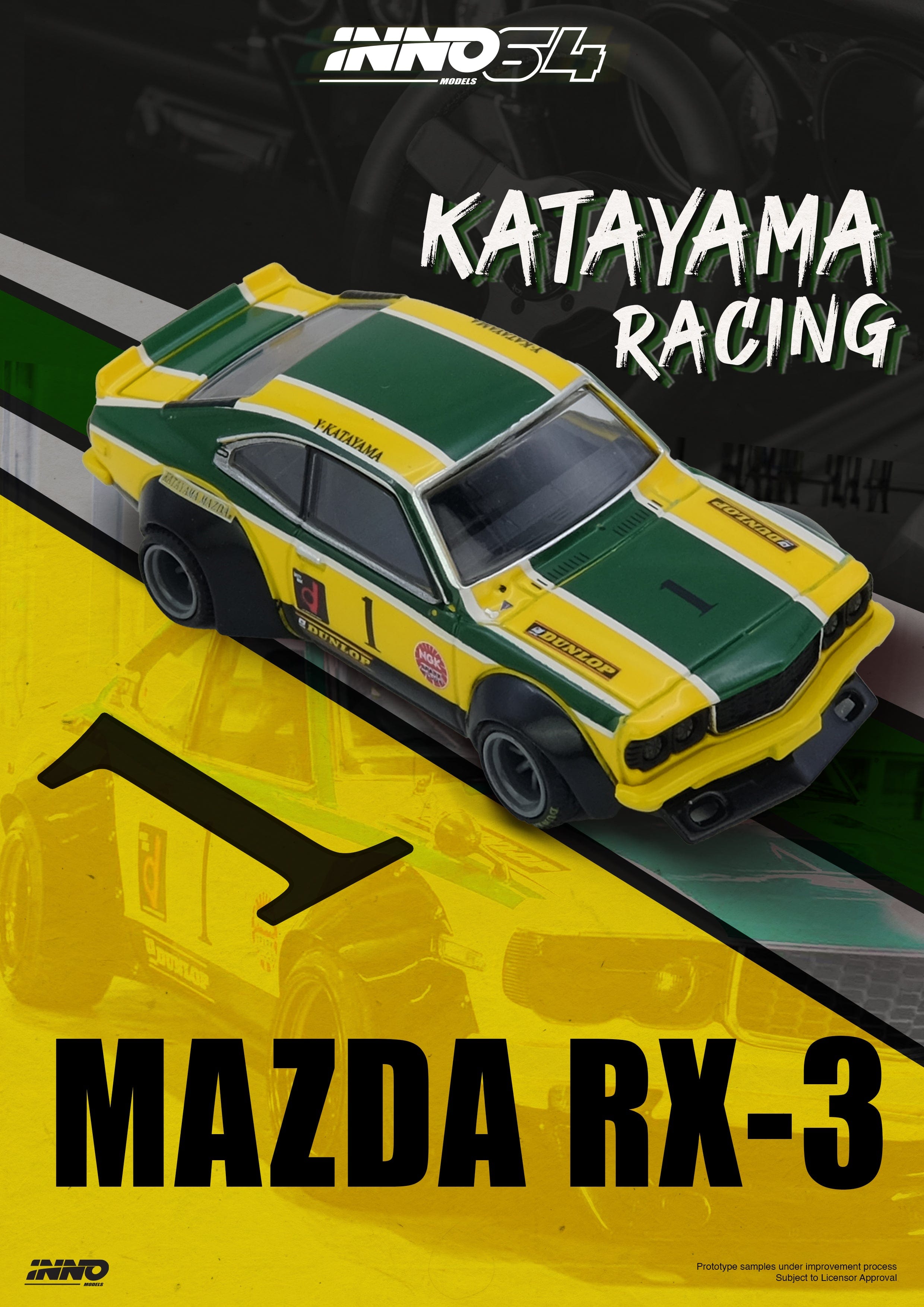 Mazda RX3 Savanna Katayama Racing Inno64 1/64 scale – Hanz Driven