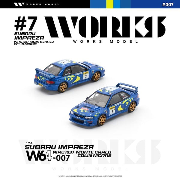 Subaru Impreza WRC 1997 Monte Carlo Colin Mcrae Works 1/64