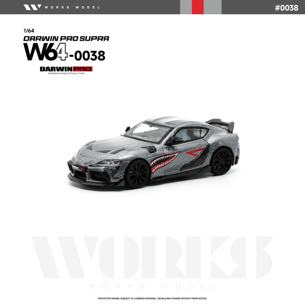 (PRE-ORDER) Toyota DarwinPro Supra Carbon Grey Works Model 1/64 W640038