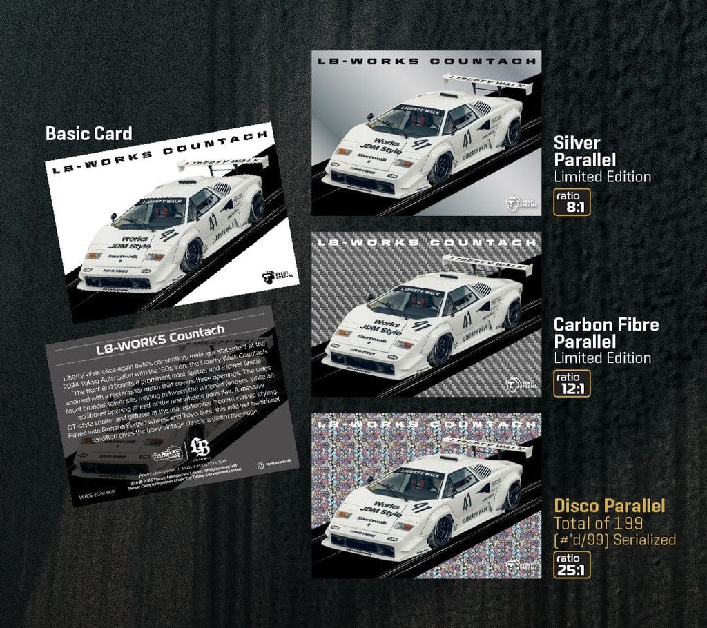 Tarmac Cards Event Special Pack Liberty Walk Vol 1 - Individual Pack with 4 cards