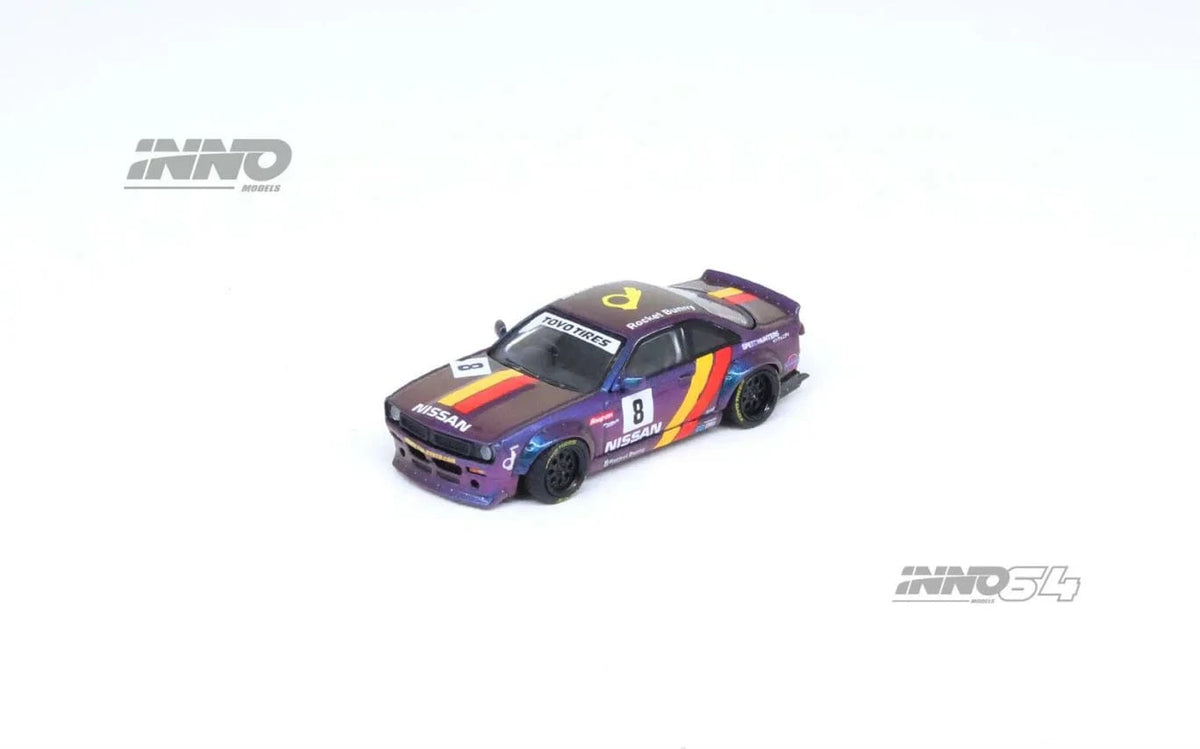 Nissan Silvia S14 Boss Rocket Bunny Purple Inno64 1/64 scale IN64-S14B-PRP
