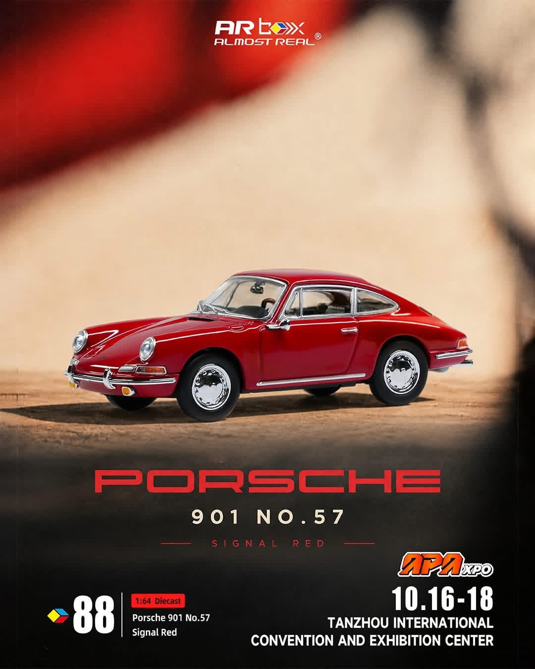 Porsche 901 Signal Red APA XPO 2026 | Almost Real 1/64 641002001