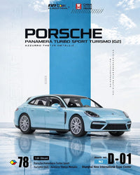 Porsche Panamera Turbo Sport Turismo (G2) Azzurro Thetys Metallic CTE 2026 | Almost Real 1/64 646001001