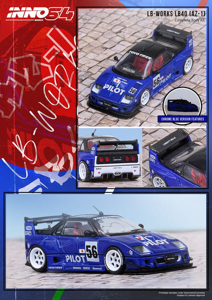 Mazda AZ-1 Liberty Walk LB40 Pilot Inno64 1/64 scale – Hanz Driven