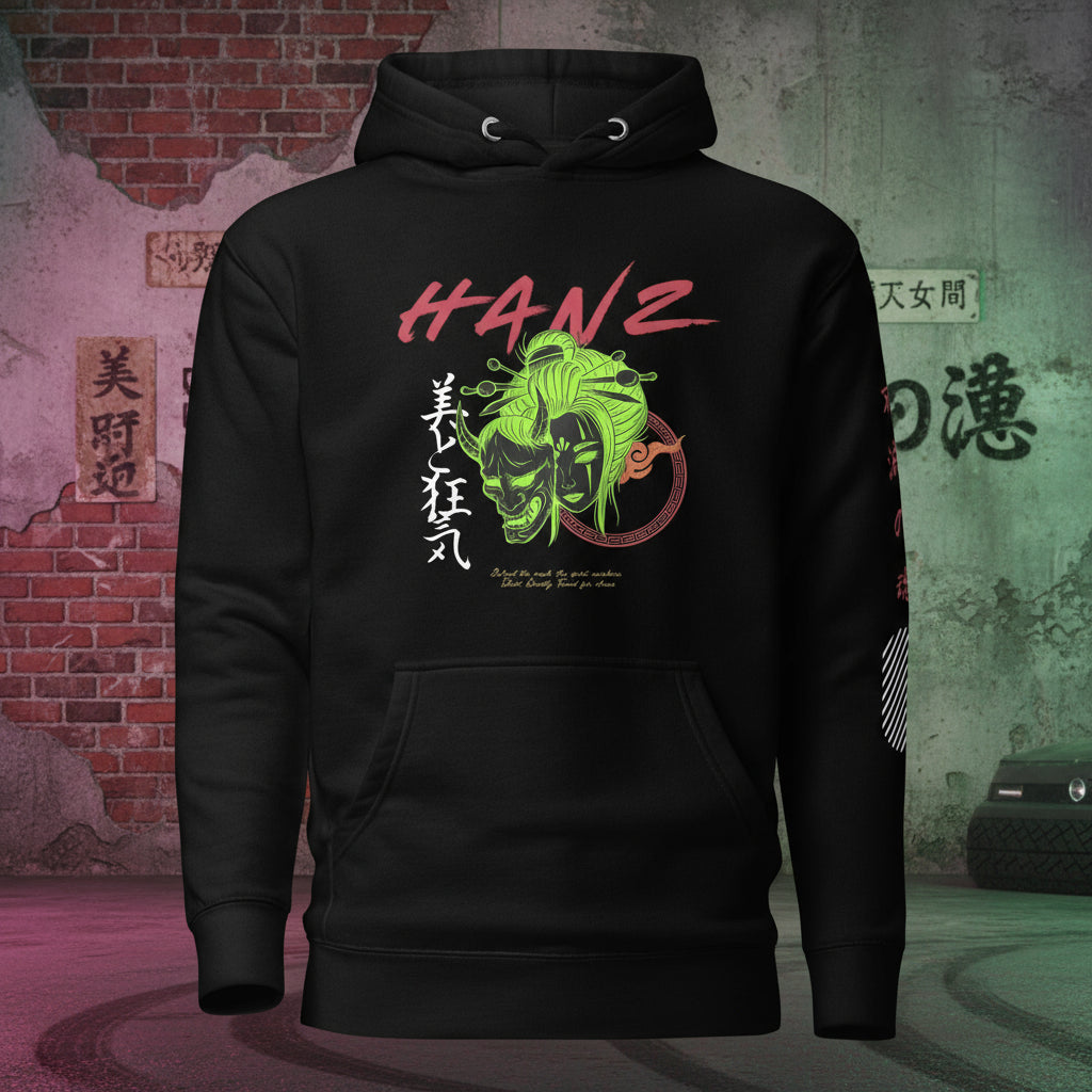 Beauty and Madness Hoodie Black – Hanz Driven