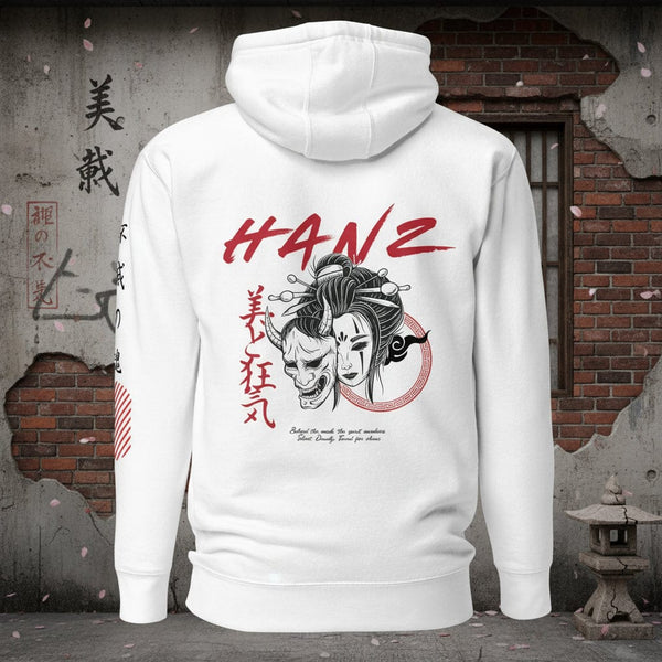 Beauty and Madness White Hoodie – Hanz Driven