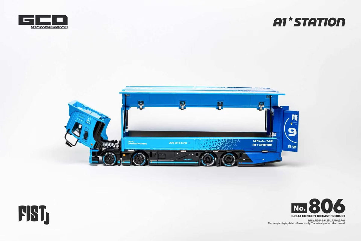 GCD FUSO FIST TEAM Blue Truck 1:64 | Pre-order KS-073-806