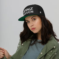 Hanz Driven Flat Bill Cap Black girls cap