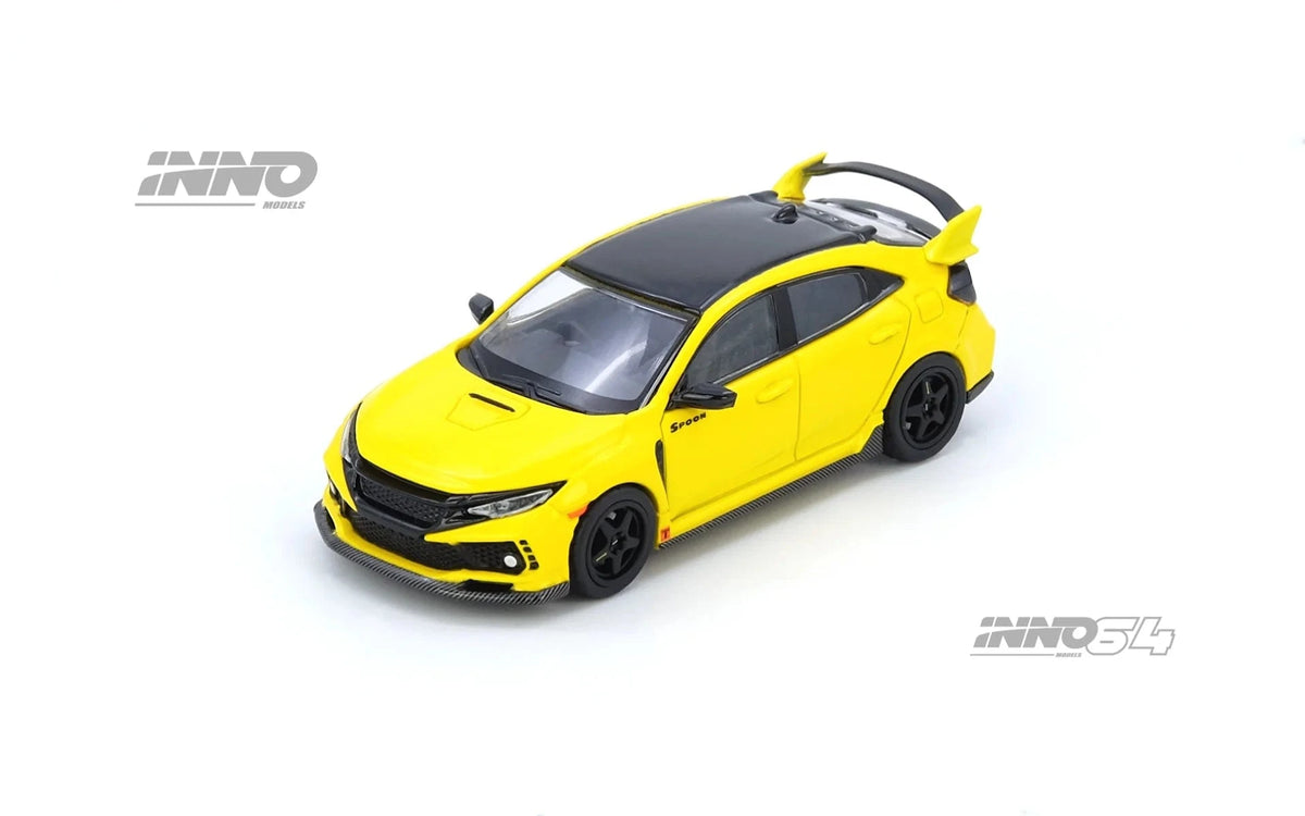 Honda Civic Type R FK8 Yellow Inno64 1/64 scale IN64-FK8-YL