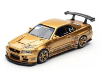 Top Secret Nissan Skyline GT-R R34 Gold Thailand TASKL25 Event Edition Inno64 1/64 scale