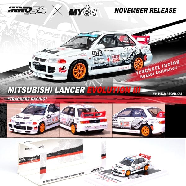 Mitsubishi Lancer Evolution III Trackerz Racing Inno64 1/64 scale