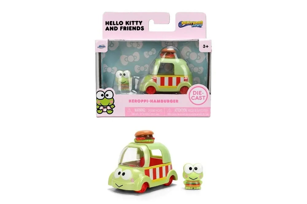 Keroppi Hamburger Car & Figure | Jada Hello Kitty 85338-Keroppi