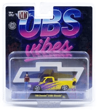 1990 Chevrolet C1500 Silverado & 2 Figures | M2 Machines 1:64 67500-R21-26-04