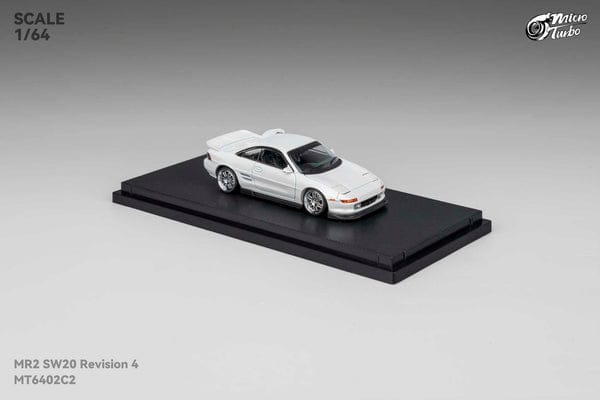 Micro Turbo 1/64 トヨタ MR2 SW20 シルバー MR-2 SW20 Revision 4 Ver.2 - Custom- White - Microturbo - 1/64