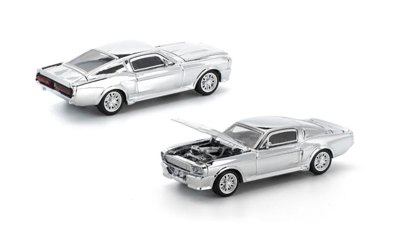 Pre-order) Ford Mustang Shelby GT500 Silver Chrome Pop Race 1/64