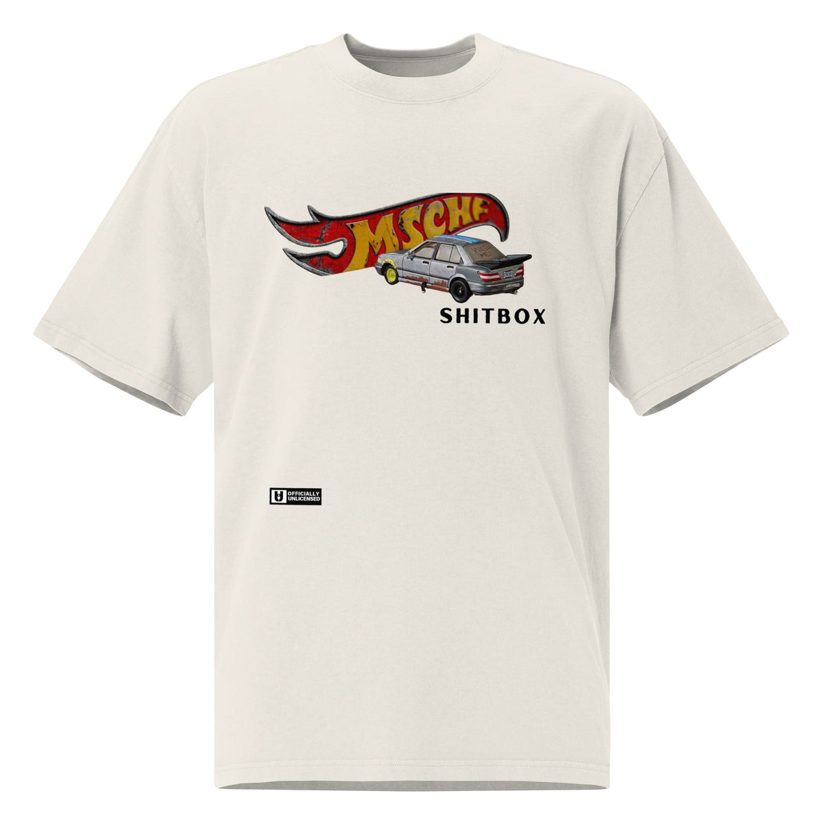 Shit Box Not Wheels Oversized faded t-shirt - Officially Unlicensed 6639251_17570