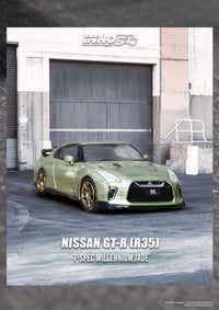Nissan Skyline GT-R R35 Millennium Jade Inno64 1/64 scale IN64-R35-MJADE