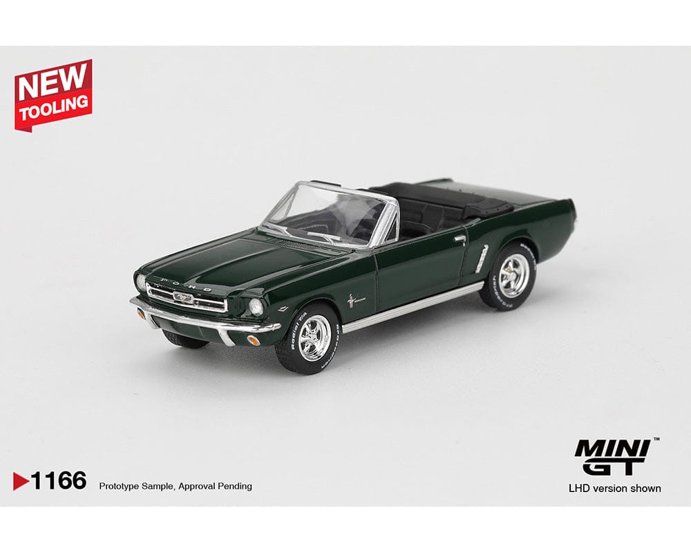 (Pre-order) Ford Mustang Convertible 1964 – Highland Green Mini GT 1/64 scale