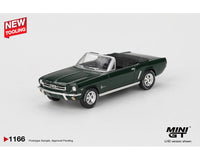 (Pre-order) Ford Mustang Convertible 1964 – Highland Green Mini GT 1/64 scale