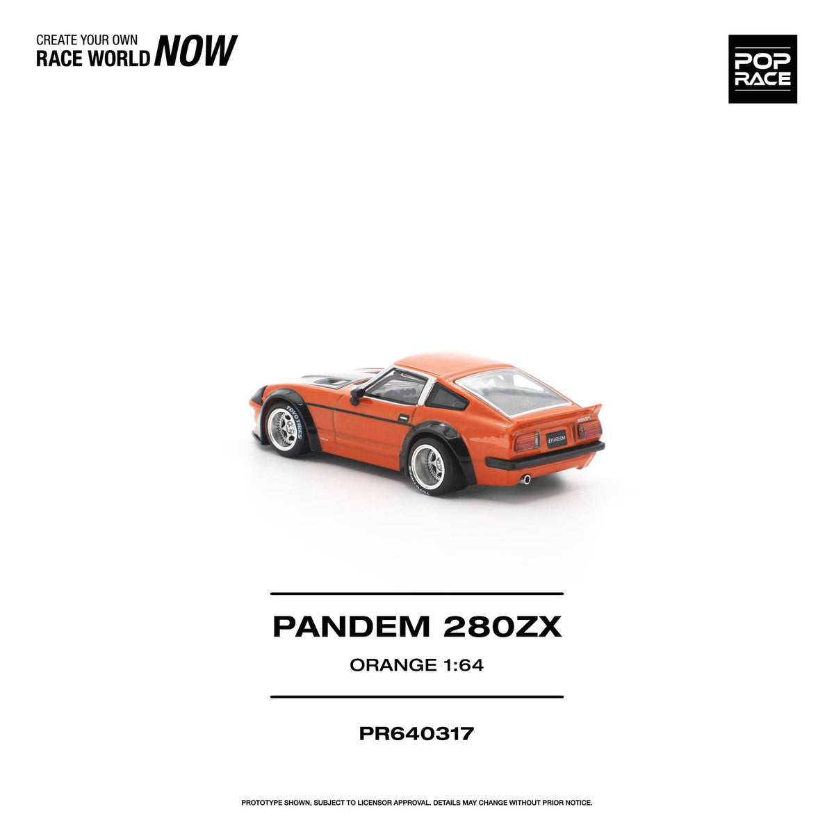 Pandem 280ZX Orange Pop Race 1/64