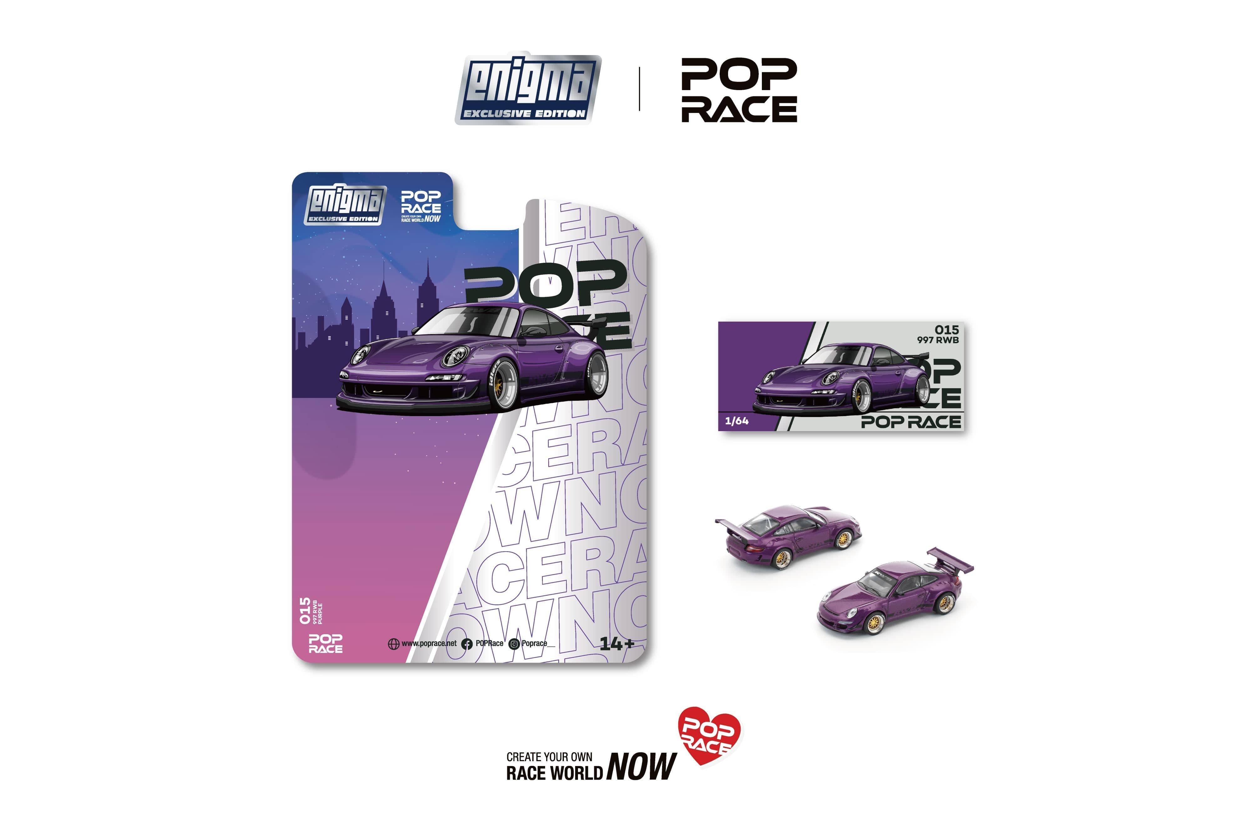 pokari Pre-order) Porsche 997 RWB Purple Pop Race Enigma Collab Special