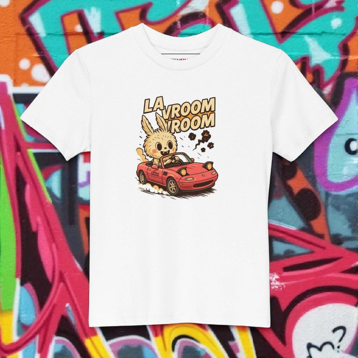 La Vroom Vroom Miata Labubu Kids t-shirt