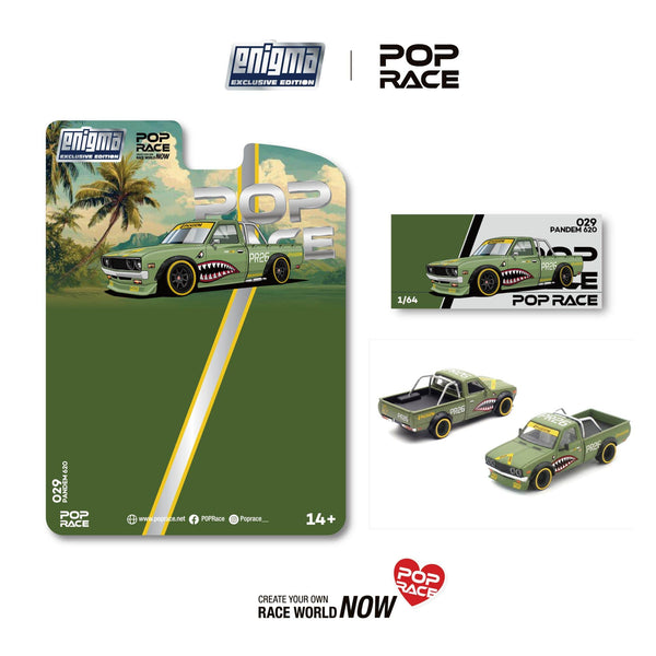 Pre-order) Pick up truck Pandem Datsun 620 Orange Fighter Green