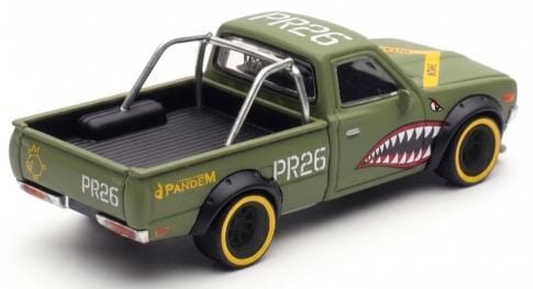 MAN DOM マンダム　ポスター　汽車 Pre-order) Pick up truck Pandem Datsun 620 Orange Fighter Green