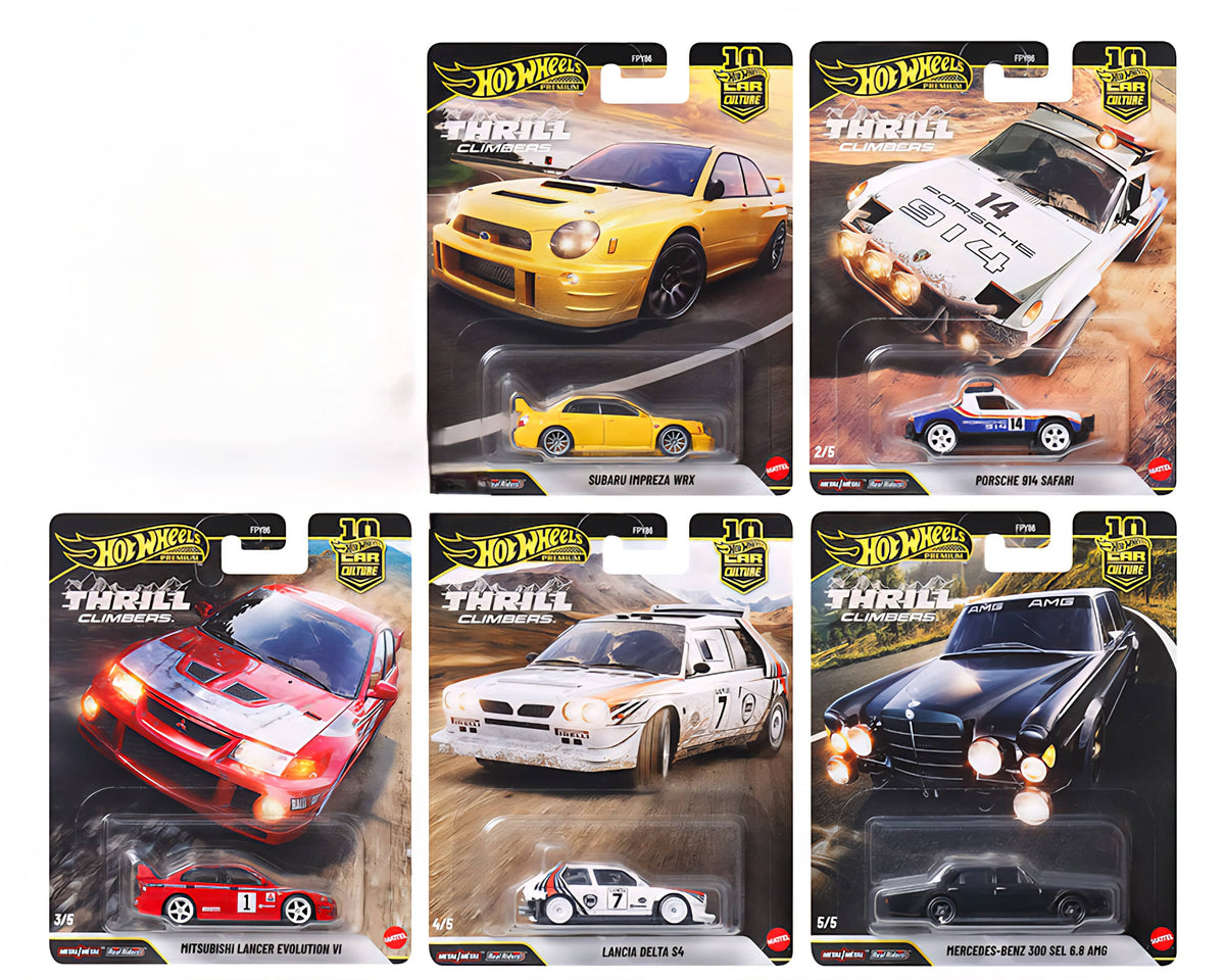 Hot Wheels 1:64 Car Culture 10th Anniversary 2026 Q Case Thrill Climbers 5 Assortment