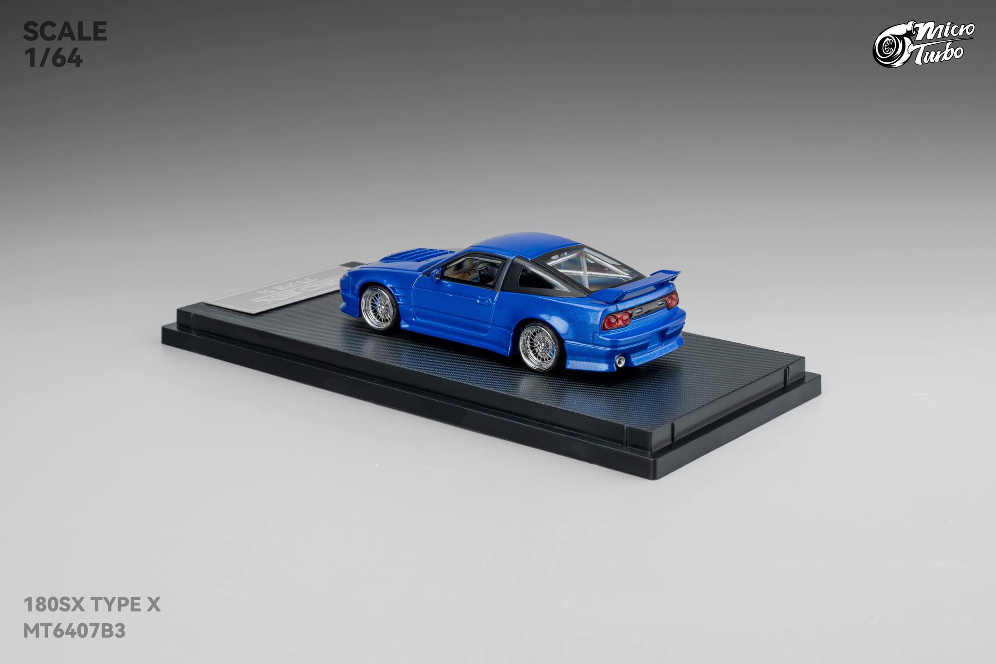 Micro Turbo 1/64 日産 180SX パンデム Micro Turbo 1:64 180SX Spirit Metallic White Diecast Model Car | eBay