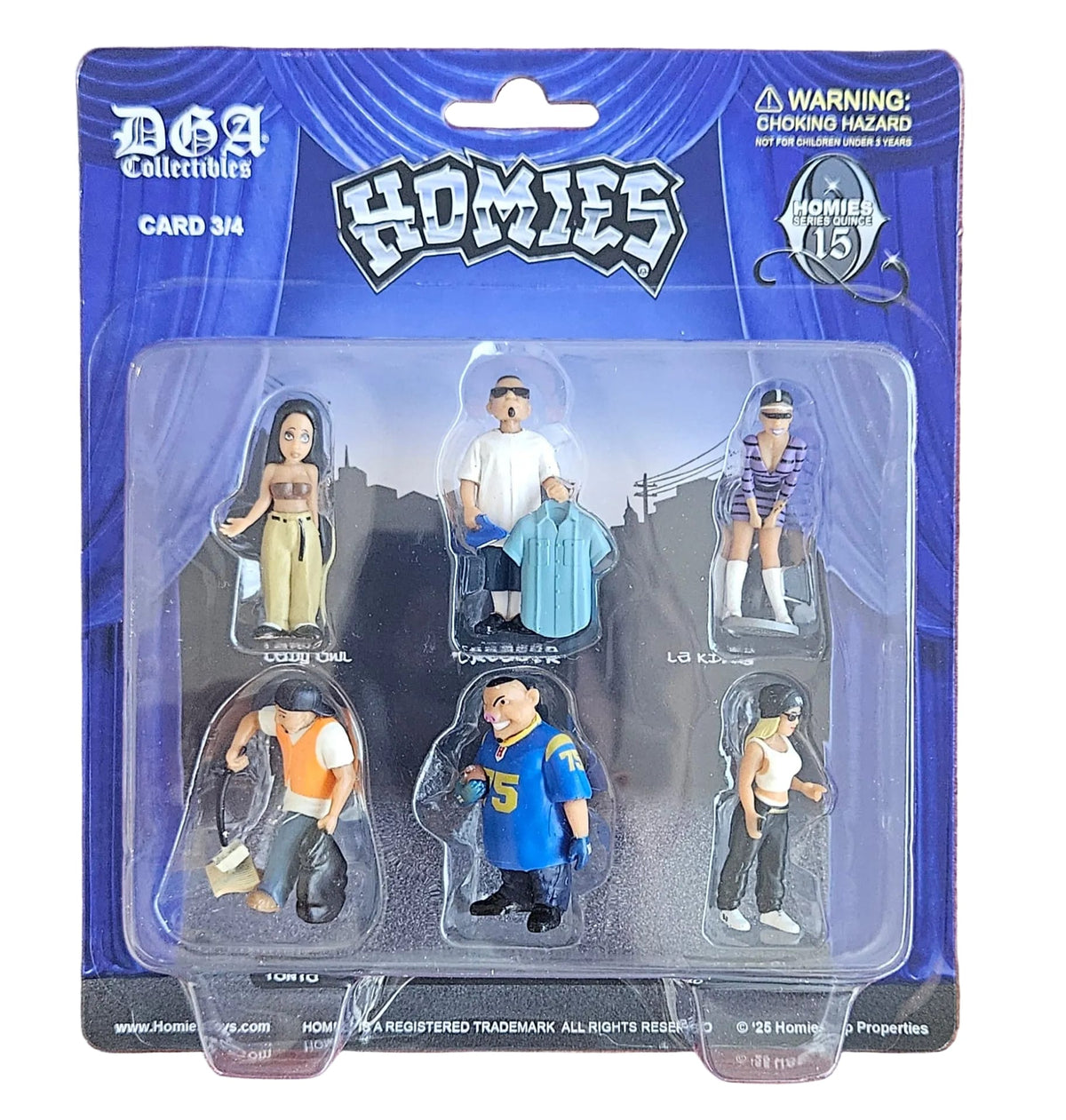 Homies Figures 1.75″ Series 15 Quince 3/4 Assortment 6 Figures 2026 Release