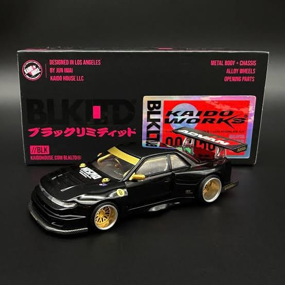 Nissan Silvia S13-R KAIDO WORKS BLKLTD Kaido House Mini GT 1/64 numbered only 500 made Signed by Jun Imai