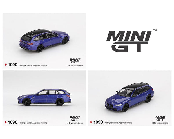 BMW M3 Competition Touring Portimao Blue Metallic Mini GT 1/64 scale