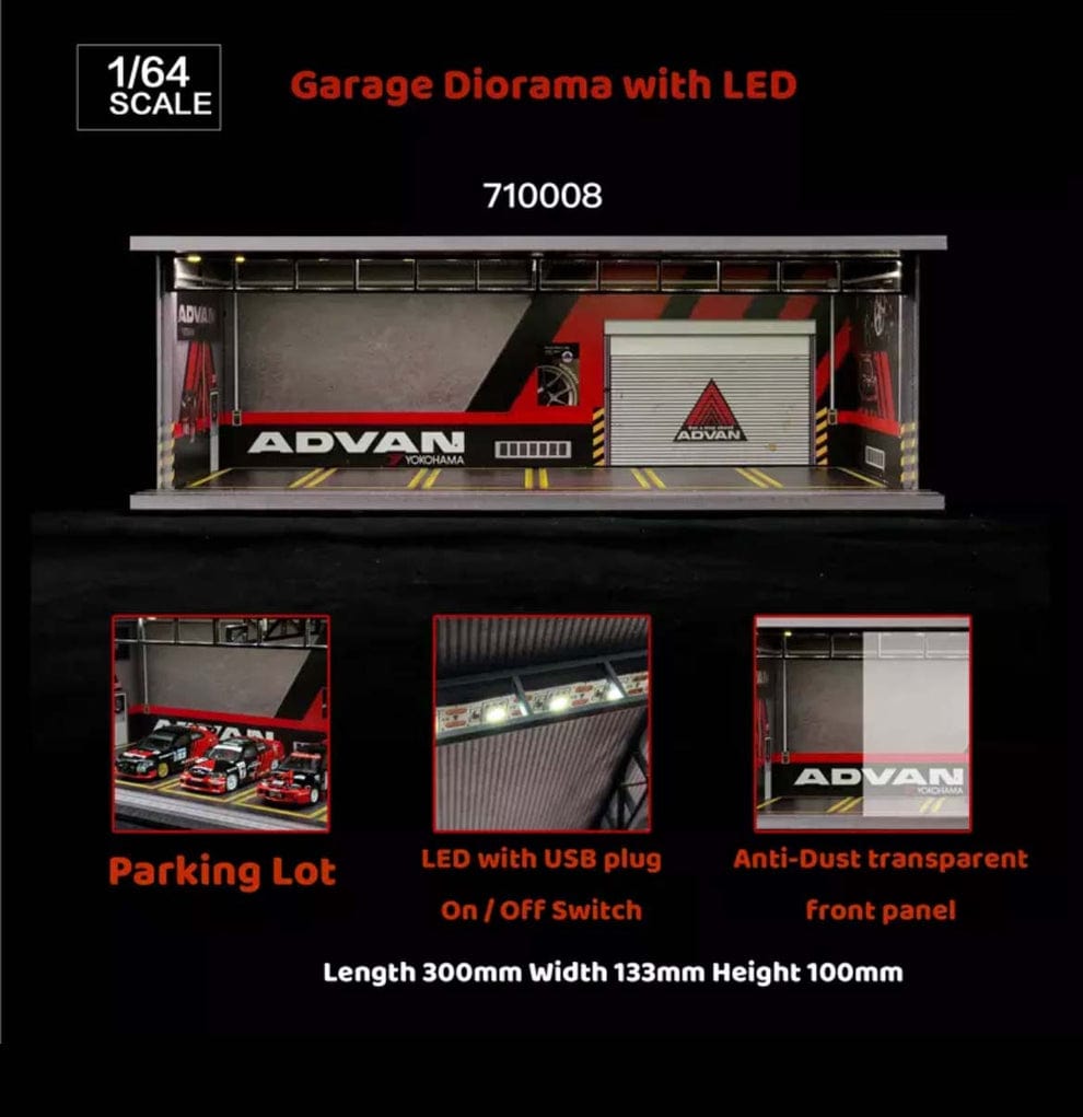 Advan Garage 1/64 Diorama G-Fans stackable – Hanz Driven