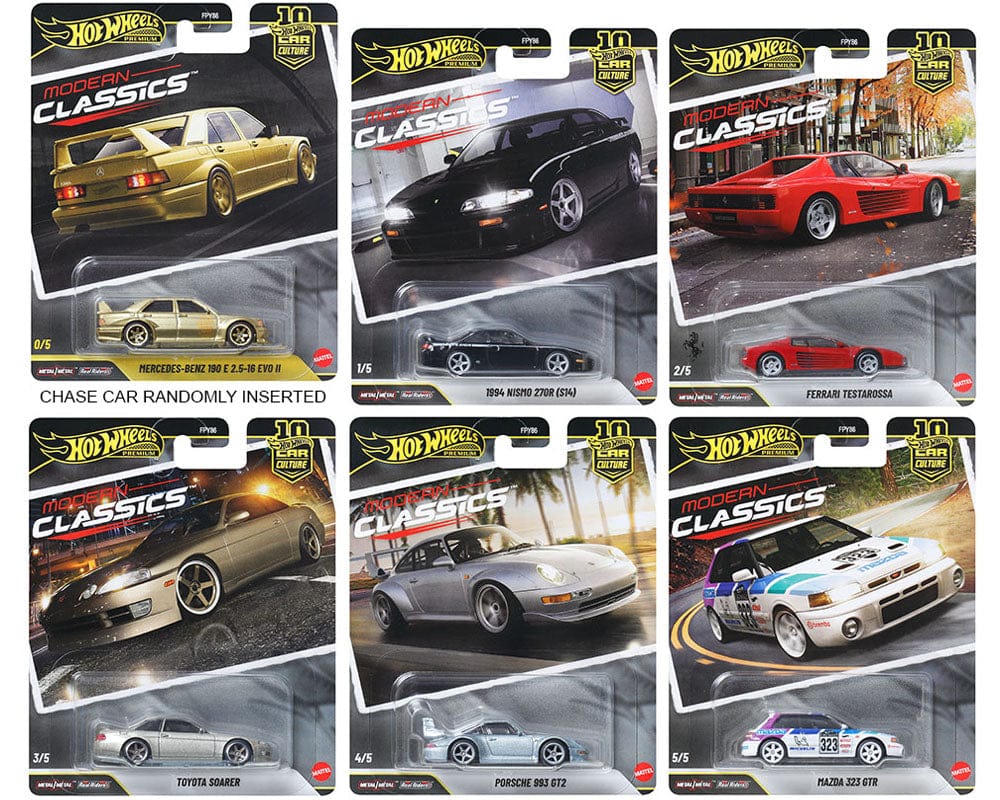 Hot Wheels Car Culture 2026 Modern Classics (5 car set) – Hanz Driven