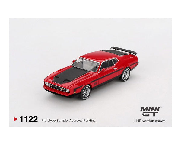 (Pre-order) Ford Mustang Mach1 1971 Race Red Mini GT 1/64 scale