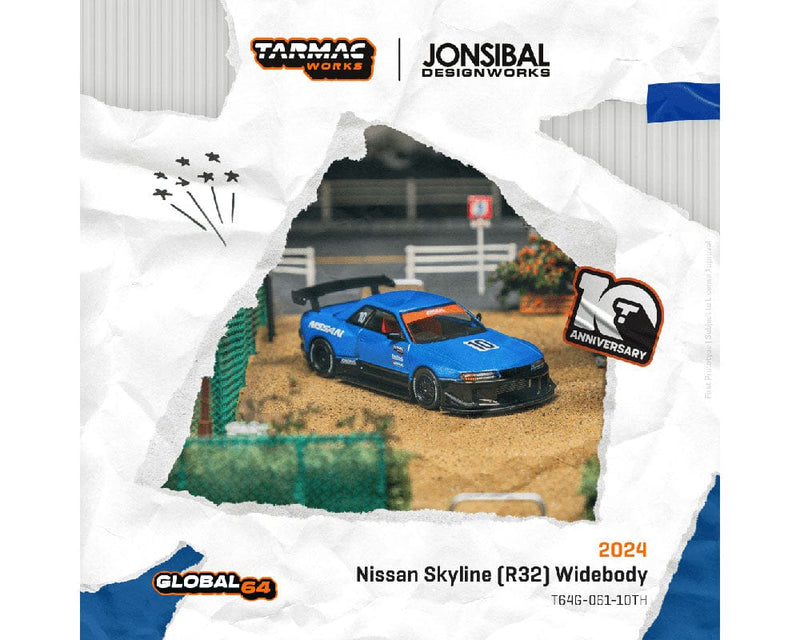 Nissan Skyline R32 Widebody Designed by Jon Sibal Tarmac Works 10th Anniversary Limited Edition T64G-061-10TH